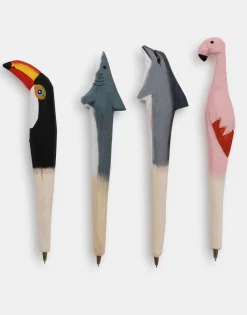 Natura Selection Bolígrafo Animales Madera Clearance