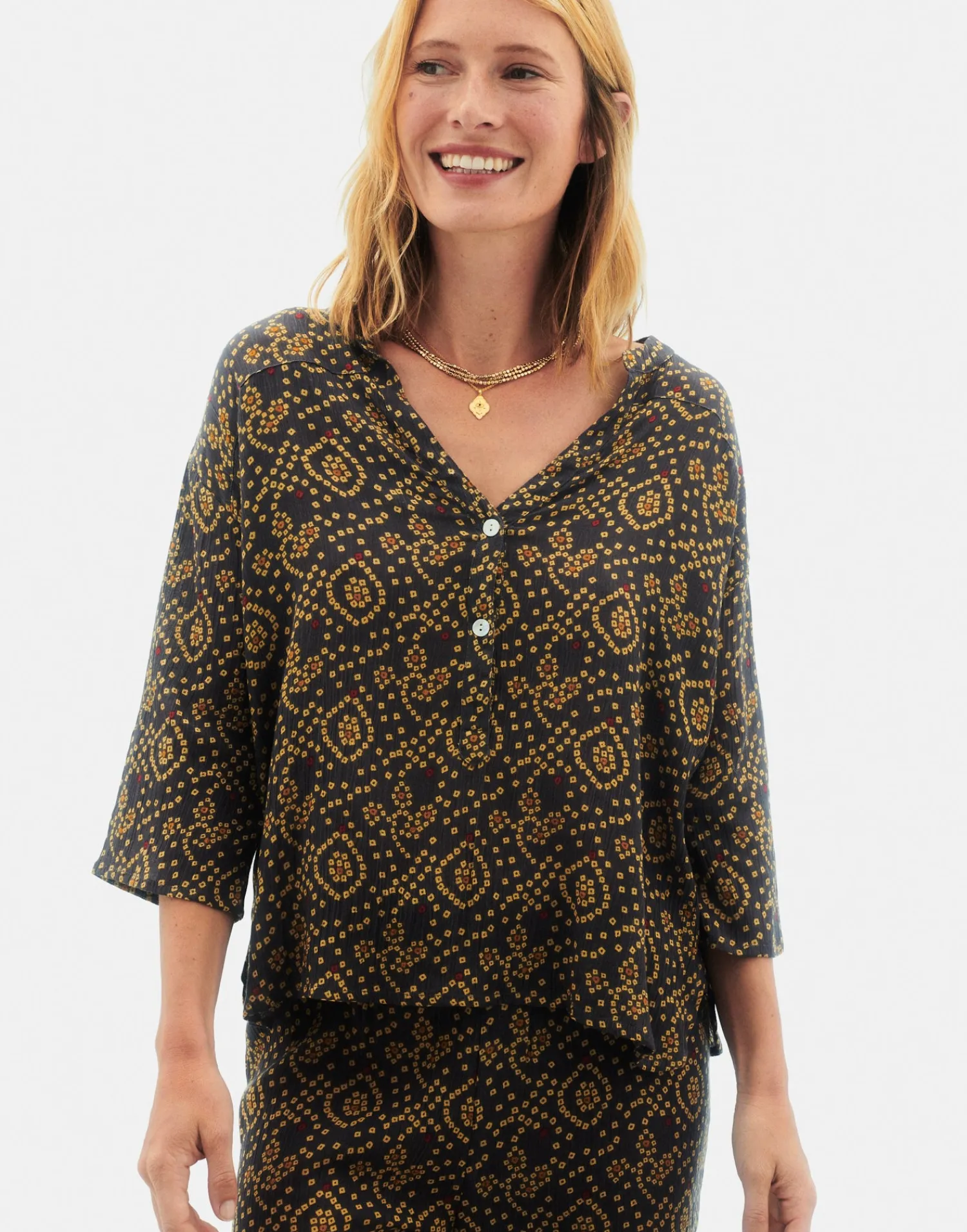 Natura Selection Camisa Bandani 147739-GREY Hot