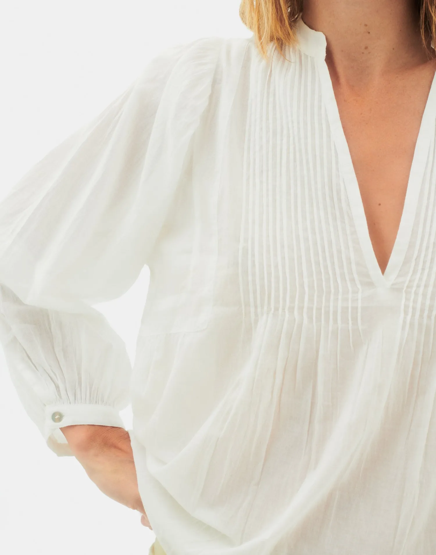 Natura Selection Camisa Lagos 147732-WHITE Discount