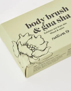 Natura Selection Cepillo Corporal Con Gua Sha 138279-WOOD