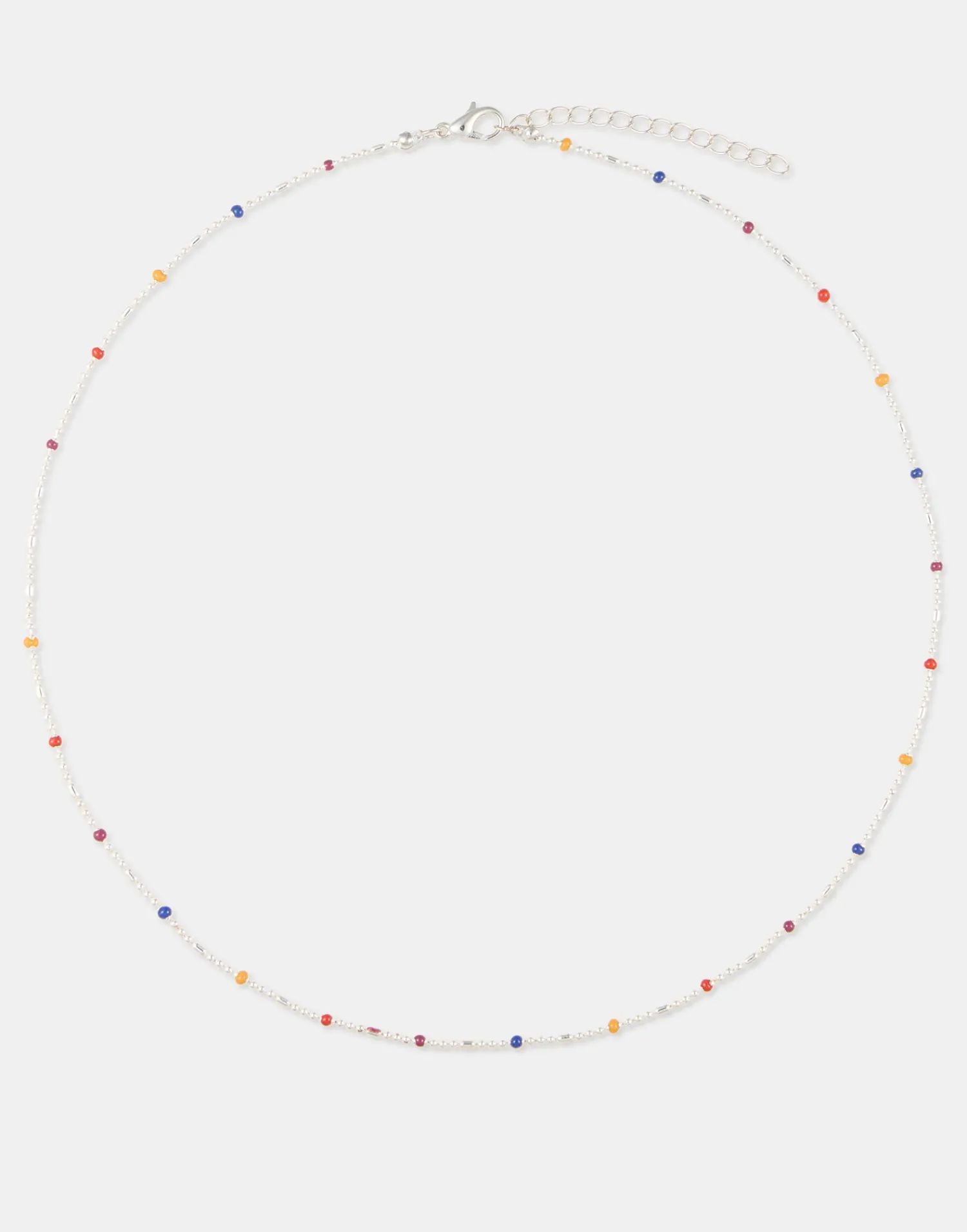 Natura Selection Collar Beads Multicolor 149964-SILVER Discount