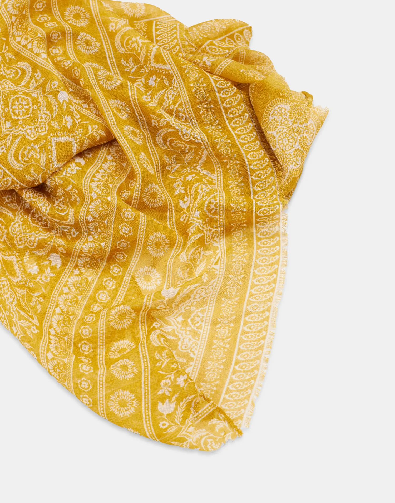 Natura Selection Fular Flor Paisley 147875-MOUSTARD Outlet
