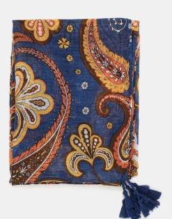 Natura Selection Fular Paisley Grande 147879-ORANGE Sale