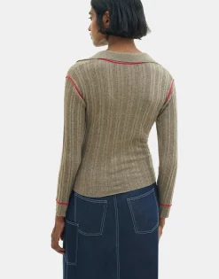 Natura Selection Jersey Aira 149827-BROWN Online
