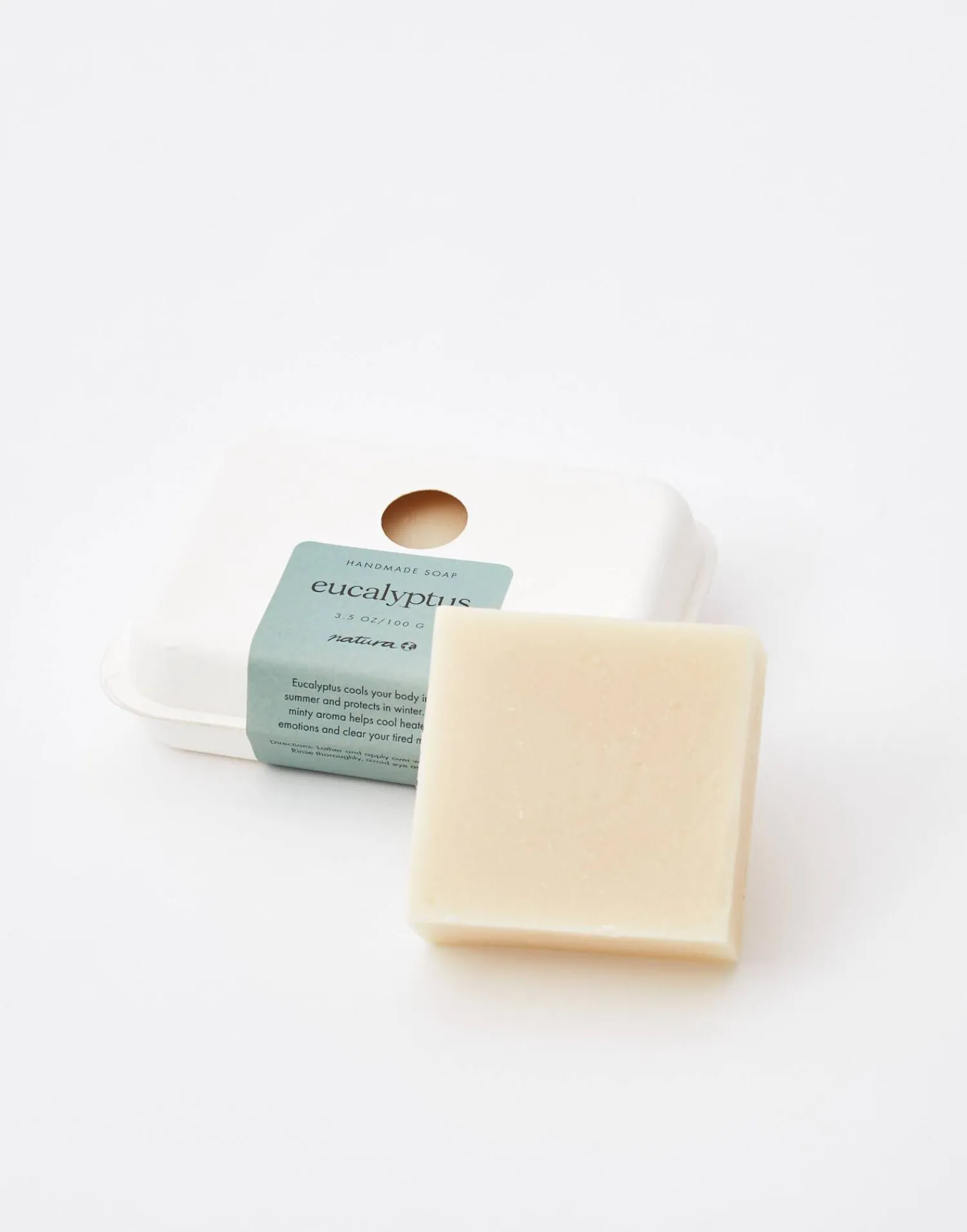 Natura Selection Pastilla Jabón Eucaliptus 133546-WHITE Hot