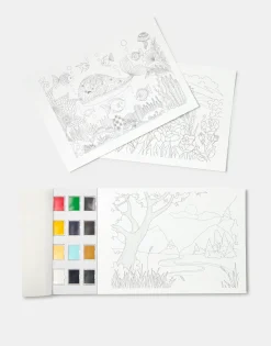 Natura Selection Set Libro Para Acuarela Y Acuarelas 147997-ASSORTED New