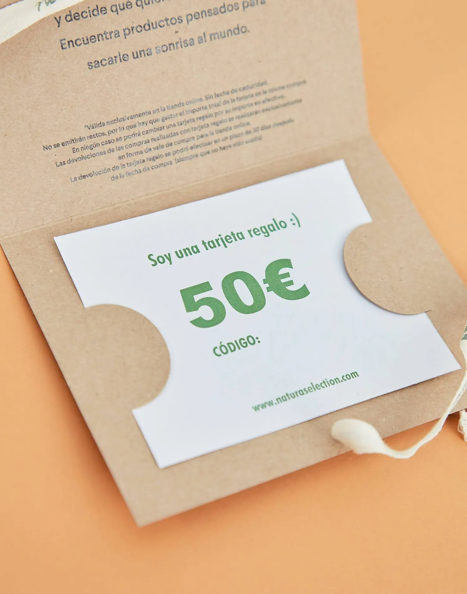 Natura Selection Tarjeta Regalo 50€ Impresa Outlet