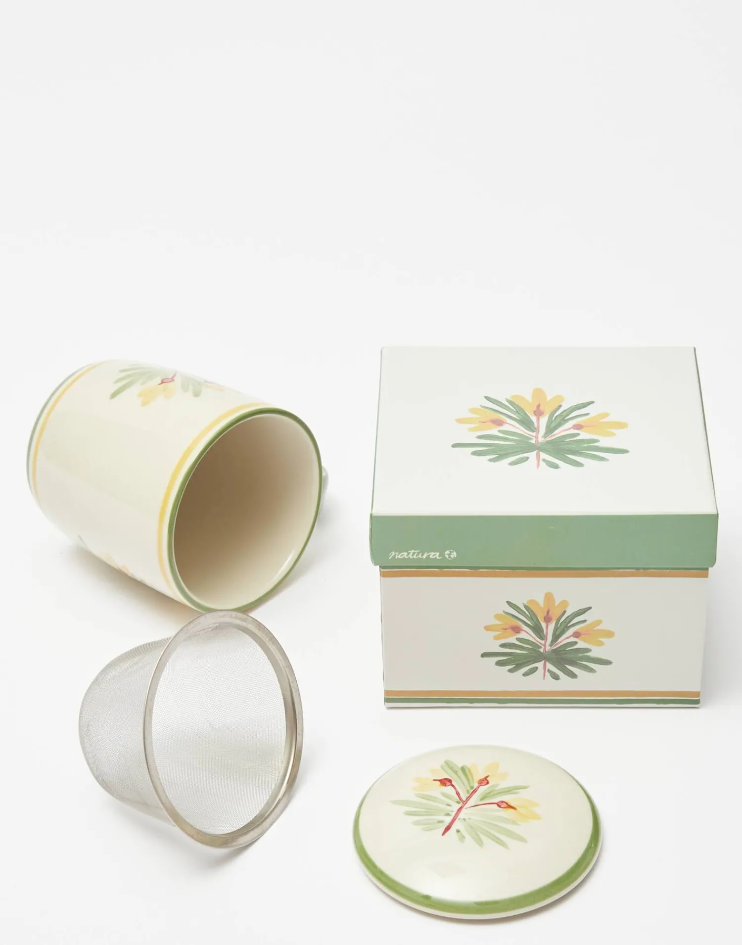 Natura Selection Taza Cerámica Con Filtro Flores Best