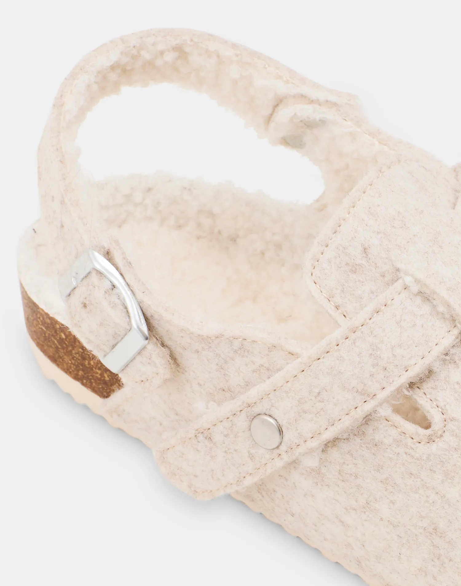 Natura Selection Zueco Fieltro Hebilla 147883-BEIGE Outlet